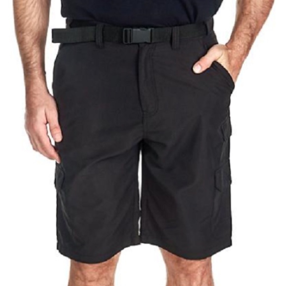 D16.23. Denali Men's Microfiber Pocket Cargo Shorts Black Size 36 - Picture 8 of 8